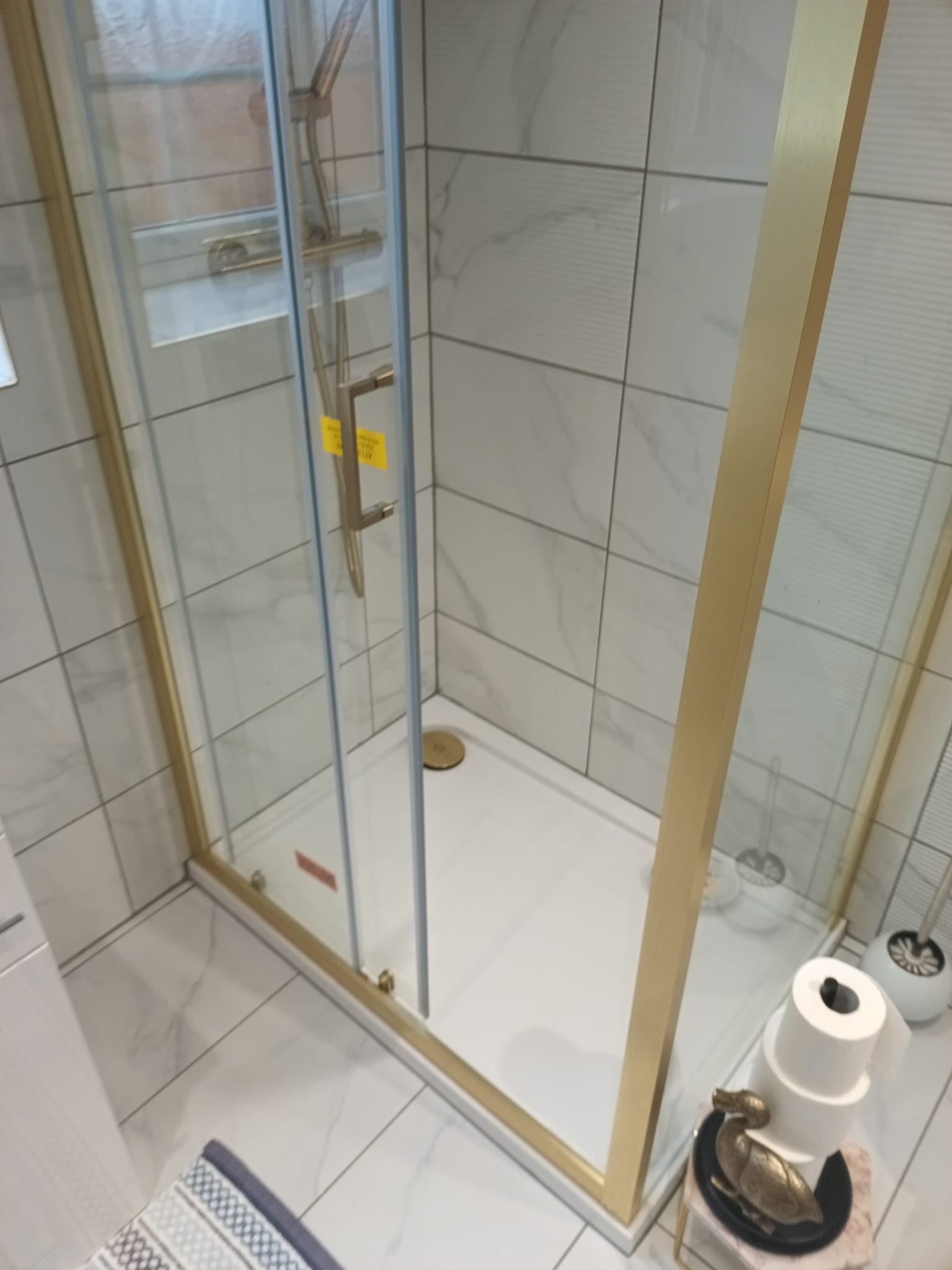 Gold Frame Shower Enclosure