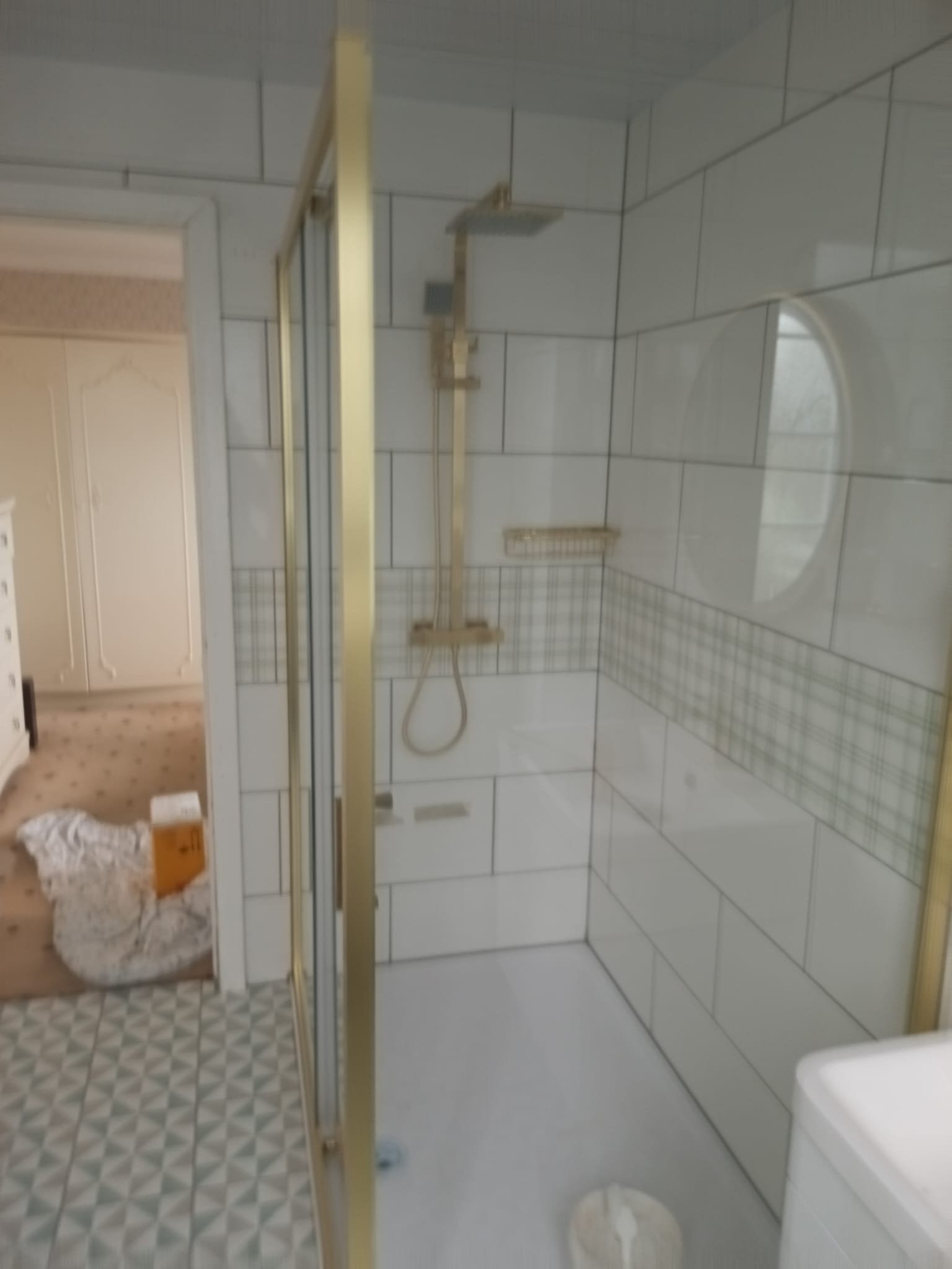 Gold Thermostatic Shower